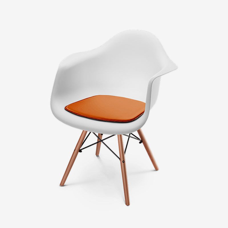 Stoel met gestoffeerde zitting